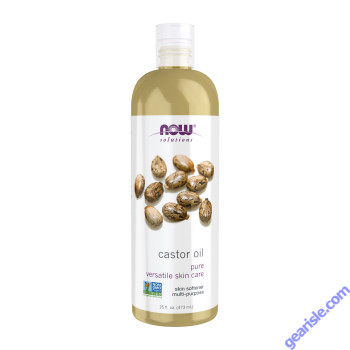 NOW Foods Castor Oil 100% Pure Versatile Skin Care Multipurpose Skin Softener 16 oz