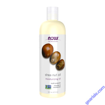 NOW Foods Shea Nut Oil Multipurpose Intense Moisturizing Oil for Skin Scalp and Hair 16 oz