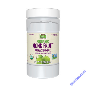 NOW Foods Natural Foods Monk Fruit Extract Organic Powder 3.7 oz.
