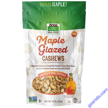 NOW Foods Maple Glazed Cashews 10 oz.