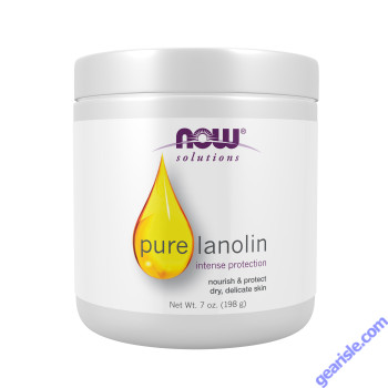 NOW Foods Pure Lanolin Wind and Harsh Environment Skin Protectant Thick Jelly For Rough Dry Skin 7 oz