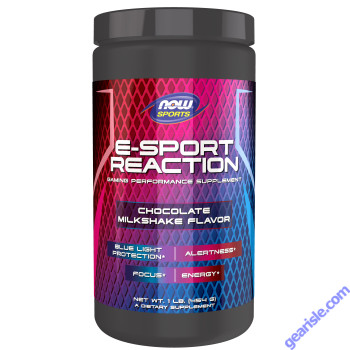 NOW Foods E-Sport Reaction Gaming Energy Chocolate Milkshake 1 lb