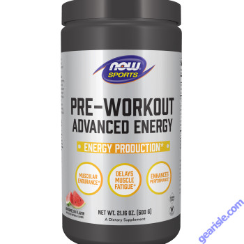 NOW Foods Pre-Workout Advanced Energy Energy Production 21.16 oz