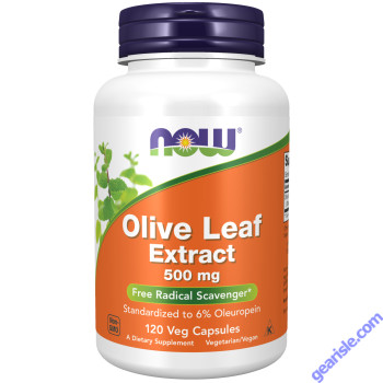 NOW Foods Olive Leaf Extract 500mg 120 Veg Capsules