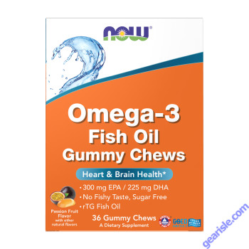 NOW Foods Omega-3 Fish Oil 36 Gummy Chews