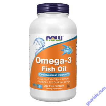NOW Foods Omega-3 Molecularly Distilled 200 Fish Softgels