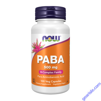 NOW Foods PABA 500mg 100 Veg Capsules
