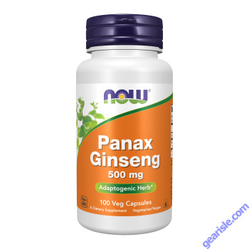 NOW Foods Panax Ginseng 500mg 100 Veg Capsules