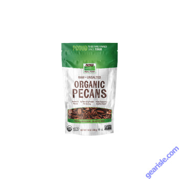 NOW Foods Pecans Organic Raw & Unsalted 10 oz.