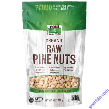 NOW Foods Pine Nuts Raw Organic 8 oz.