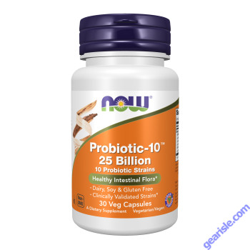 NOW Foods Probiotic-10 25 Billion 30 Veg Capsules