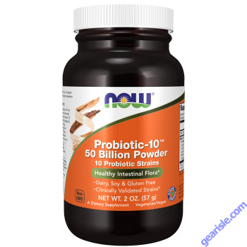 NOW Foods Probiotic-10 50 Billion Powder 2 oz.
