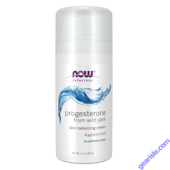 NOW Foods Progesterone from Wild Yam Balancing Skin Cream 3 oz.