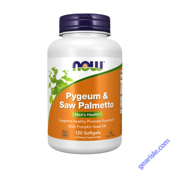 NOW Foods Pygeum & Saw Palmetto 120 Softgels