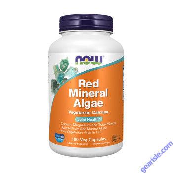 NOW Foods Red Mineral Algae 180 Veg Capsules