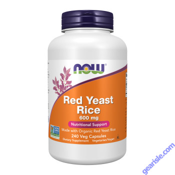 NOW Foods Red Yeast Rice 600mg 240 Veg Capsules