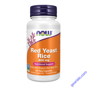 NOW Foods Red Yeast Rice 600mg 60 Veg Capsules