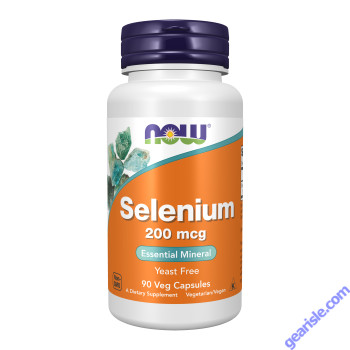NOW Foods Selenium 200mcg 90 Veg Capsules