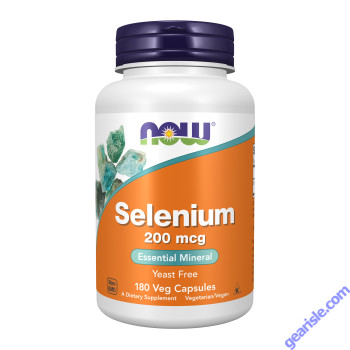 NOW Foods Selenium 200mcg 180 Veg Capsules