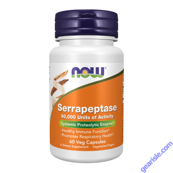 NOW Foods Serrapeptase 60 Veg Capsules