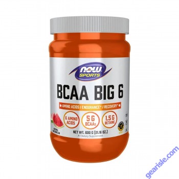 NOW Sports BCAA Big 6 Watermelon Powder