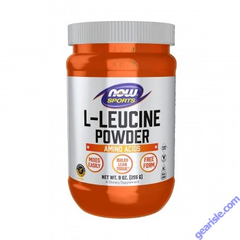 NOW Sports L-Leucine Powder container