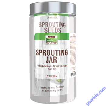 NOW Foods Sprouting Jar 1/2 Gallon