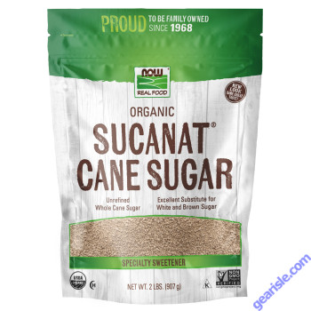 NOW Foods Sucanat Cane Sugar Organic 2 lb