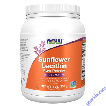 NOW Foods Sunflower Lecithin Pure Powder 1 lb.
