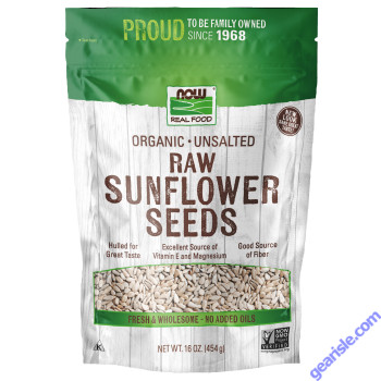 NOW Foods Sunflower Seeds Organic Raw & Unsalted 16 oz.