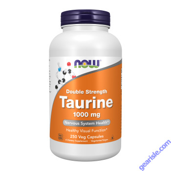 NOW Foods Taurine Double Strength 1000mg 250 Veg Capsules