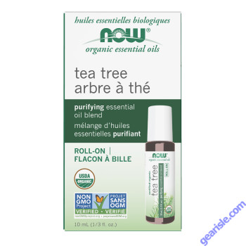 NOW Foods Tea Tree Essential Oil Blend Organic Roll-On 10mL