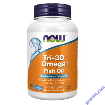 NOW Foods Tri-3D Omega Fish Oil 90 Softgels