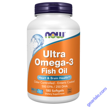 NOW Foods Ultra Omega-3 Fish Oil 180 Softgels