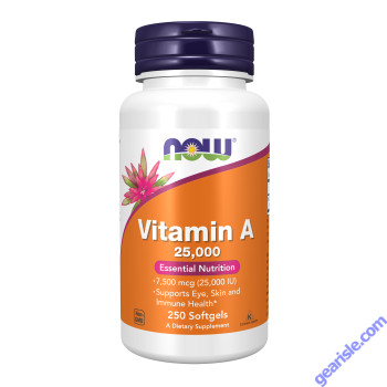NOW Foods Vitamin A 25000 250 Softgels