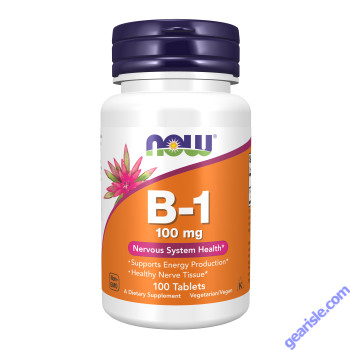 NOW Foods Vitamin B-1 Thiamine 100mg 100 Tablets