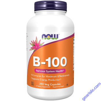 NOW Foods Vitamin B-100 250 Veg Capsules