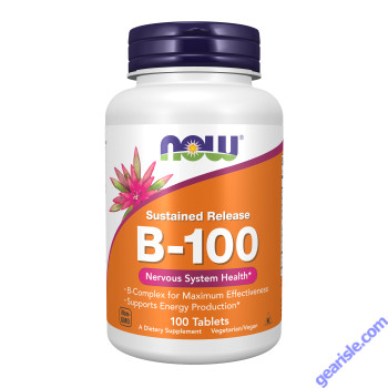 NOW Foods Vitamin B-100 Sustained Release 100 Tablets