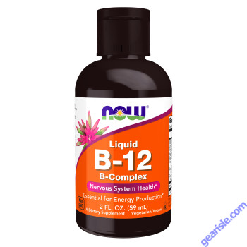 NOW Foods Vitamin B-12 Cobalamin Complex Liquid 2 fl oz