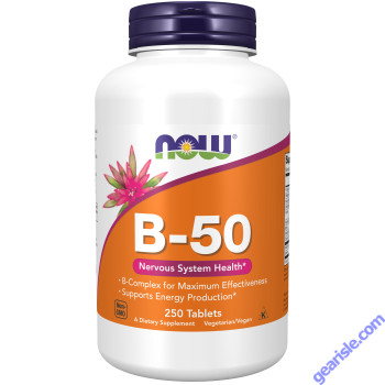 NOW Foods Vitamin B-50 250 Tablets