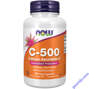 NOW Foods Vitamin C-500 Calcium Ascorbate-C 100 Veg Capsules