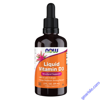 NOW Foods Vitamin D-3 Cholecalciferol Liquid 2 fl oz