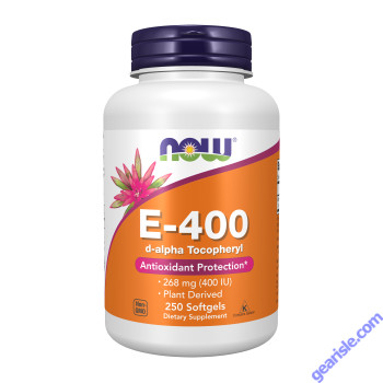 NOW Foods Vitamin E-400 D-Alpha Tocopheryl 250 Softgels