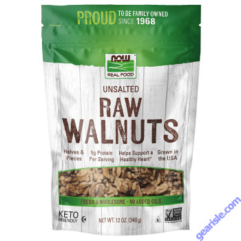 NOW Foods Walnuts Raw & Unsalted 12 oz.