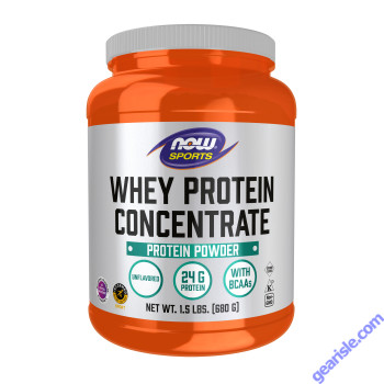 NOW Foods Whey Protein Concentrate Unflavored 1.5 lbs.