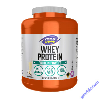 NOW Foods Whey Protein Creamy Vanilla Powder 6 lbs.