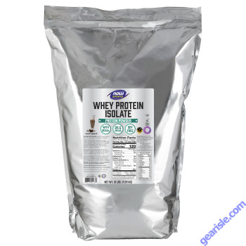 NOW Foods Whey Protein Isolate Creamy Chocolate Powder 10 lbs.