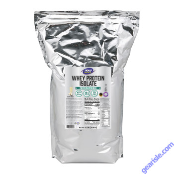 NOW Foods Whey Protein Isolate Creamy Vanilla Powder 10 Lbs.