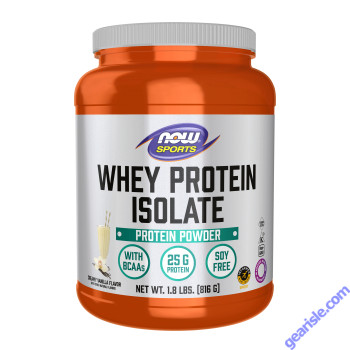 NOW Foods Whey Protein Isolate Creamy Vanilla Powder 1.8 lbs.
