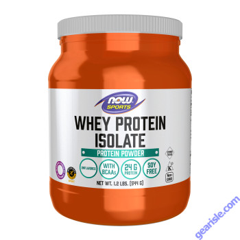 NOW Foods Whey Protein Isolate Unflavored Powder 1.2 lb.